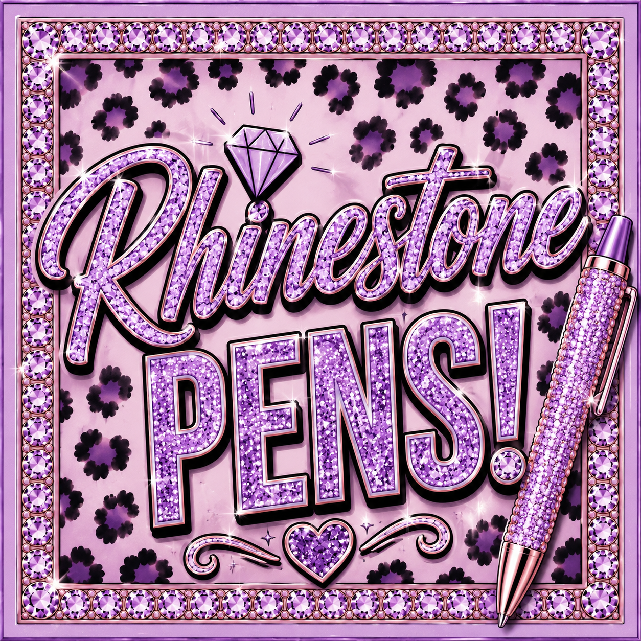 Rhinestone Pens!🖤